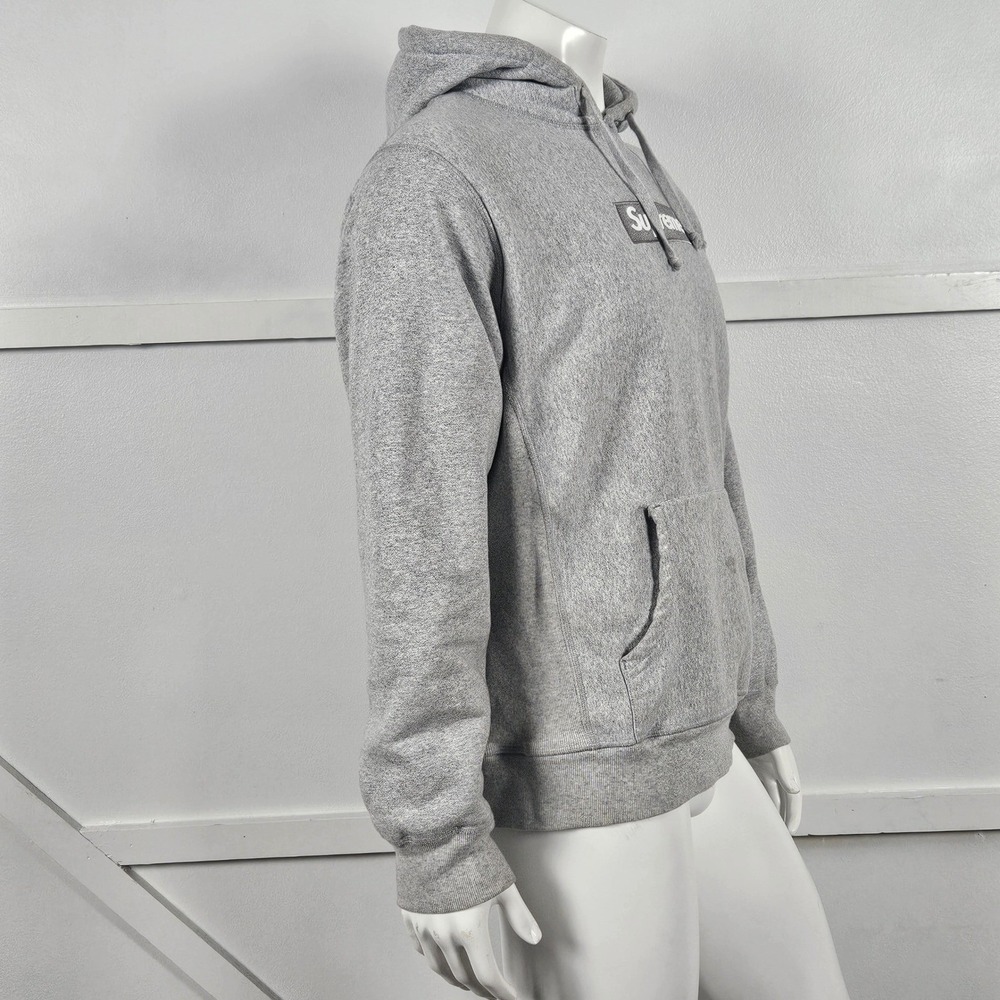 Supreme Box Logo Hoodie Heather Grey 2024 Embroidered Mens XL - Picture 4 of 7